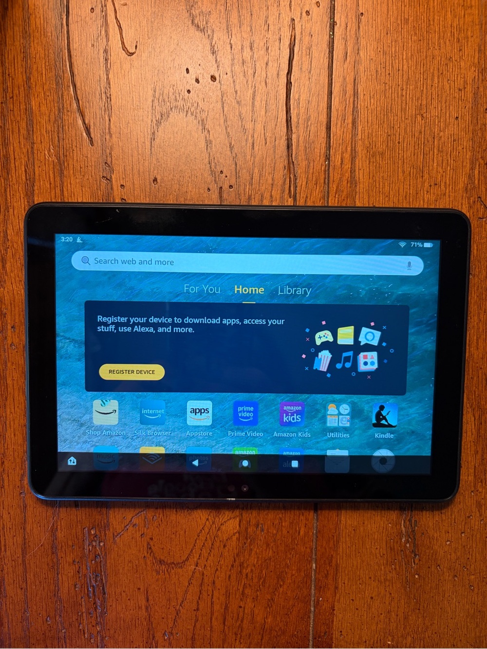 Amazon Fire Tablet in Black with Touchscreen Display